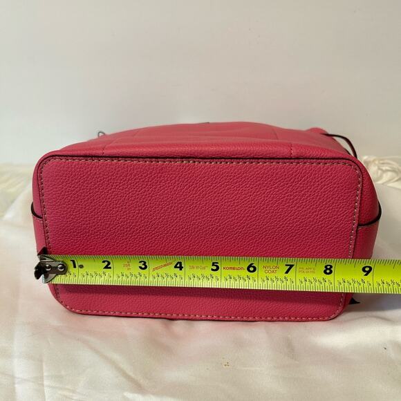 Furla Costanza Drawstring Bucket Bag in Ortenzia ( Barbie Pink) New with tag - Picture 10 of 15